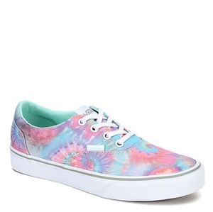 Pastel Tie Dye Vans Lace Up Sneakers